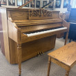 1992 Charles R Walter console piano in oak - Upright - Console Pianos